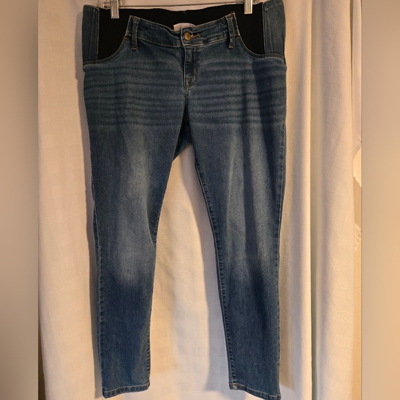 Isabel Maternity by Ingrid & Isabel Blue Ankle Jeans - Picture 1 of 5